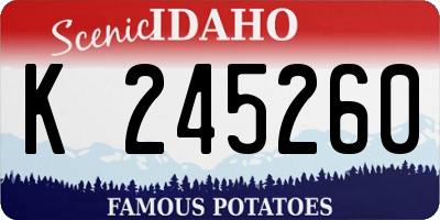 ID license plate K245260