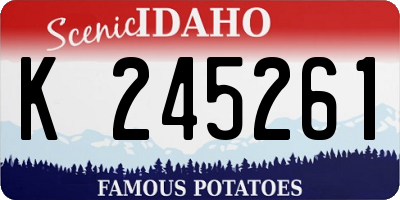 ID license plate K245261