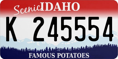 ID license plate K245554