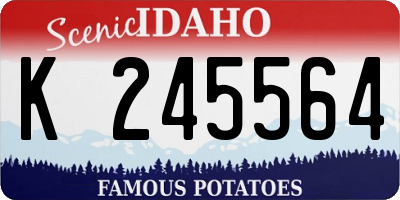 ID license plate K245564