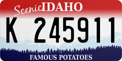 ID license plate K245911