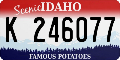 ID license plate K246077