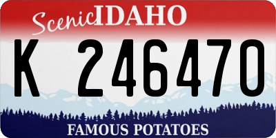 ID license plate K246470