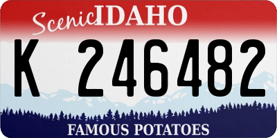 ID license plate K246482