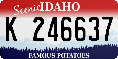 ID license plate K246637