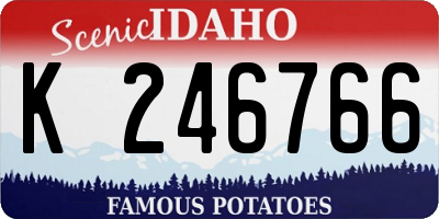 ID license plate K246766