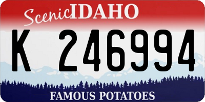ID license plate K246994
