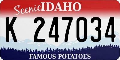ID license plate K247034