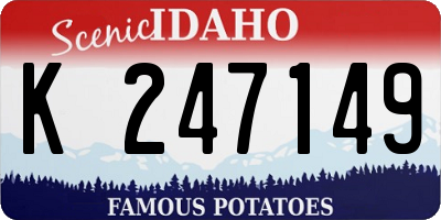 ID license plate K247149