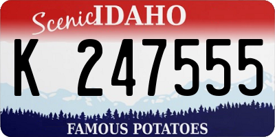 ID license plate K247555