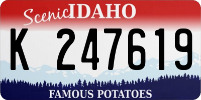 ID license plate K247619