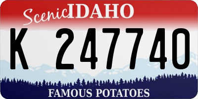 ID license plate K247740