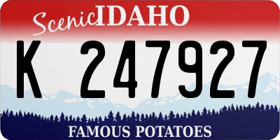 ID license plate K247927