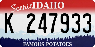 ID license plate K247933