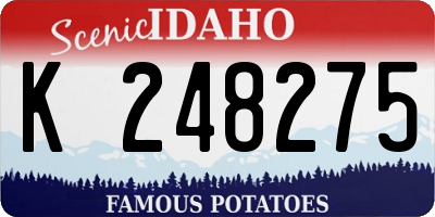 ID license plate K248275