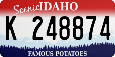 ID license plate K248874