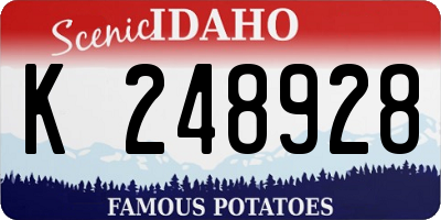 ID license plate K248928