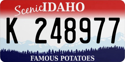 ID license plate K248977