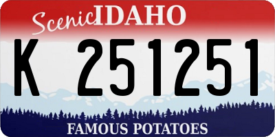 ID license plate K251251