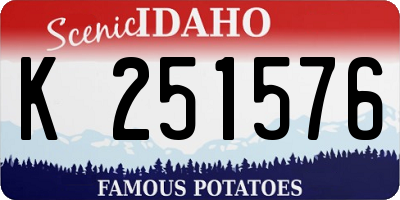 ID license plate K251576