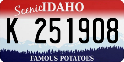 ID license plate K251908
