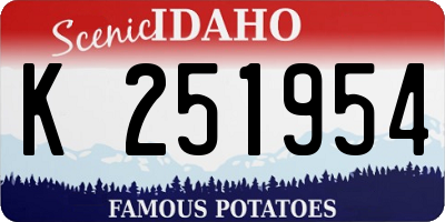 ID license plate K251954