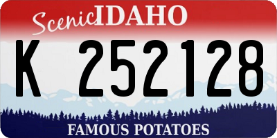 ID license plate K252128