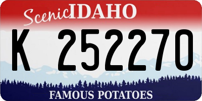 ID license plate K252270
