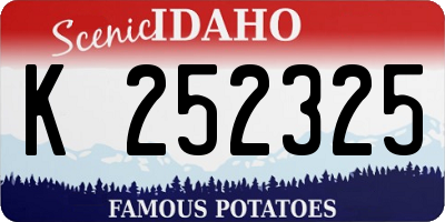 ID license plate K252325