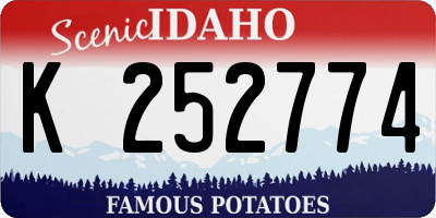 ID license plate K252774