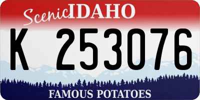 ID license plate K253076