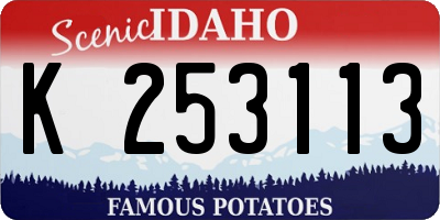 ID license plate K253113