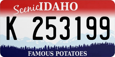 ID license plate K253199