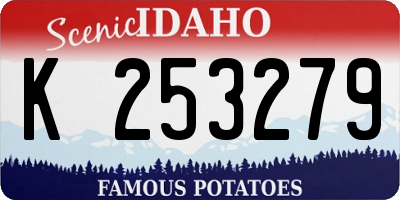 ID license plate K253279