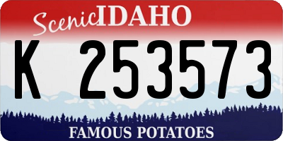 ID license plate K253573
