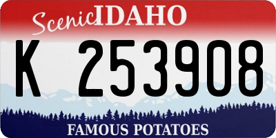 ID license plate K253908