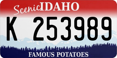 ID license plate K253989