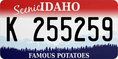 ID license plate K255259