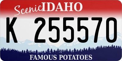 ID license plate K255570
