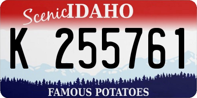 ID license plate K255761
