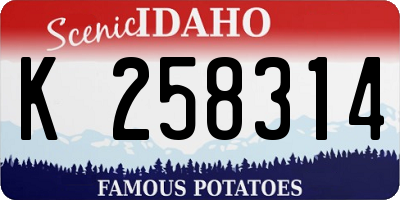 ID license plate K258314