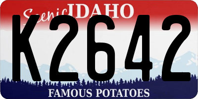 ID license plate K2642