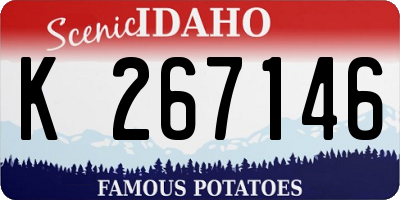 ID license plate K267146