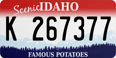 ID license plate K267377