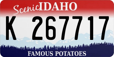 ID license plate K267717