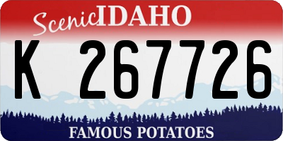 ID license plate K267726