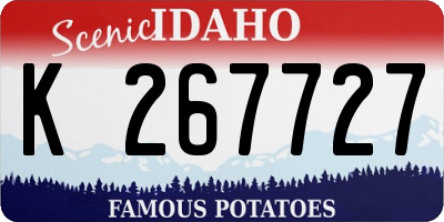 ID license plate K267727
