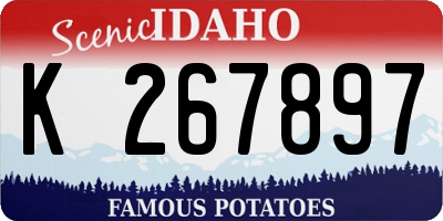 ID license plate K267897