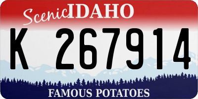 ID license plate K267914