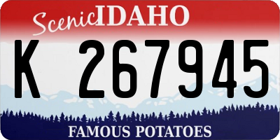 ID license plate K267945